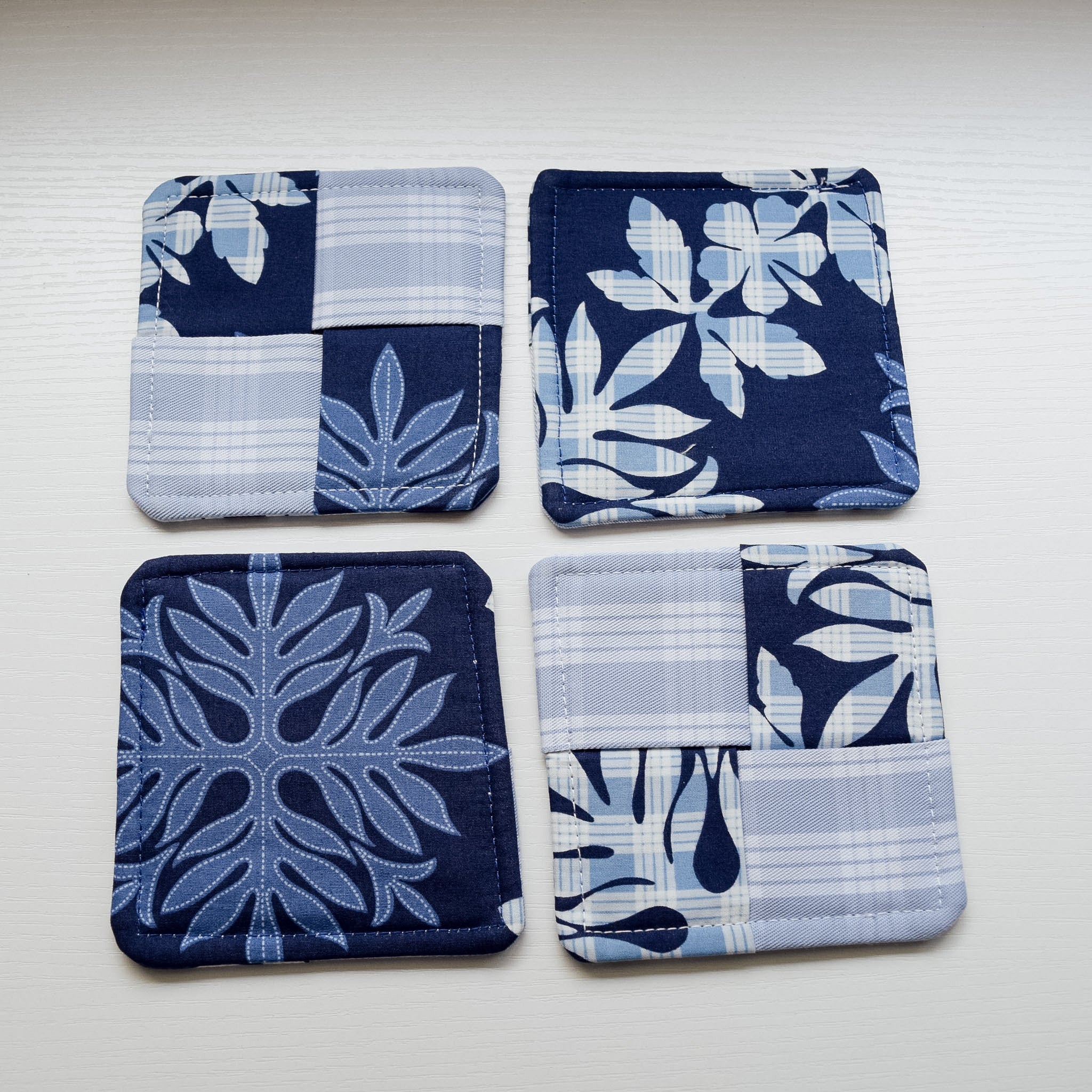 FABRIC COASTERS  SET OF 4 - $12.00