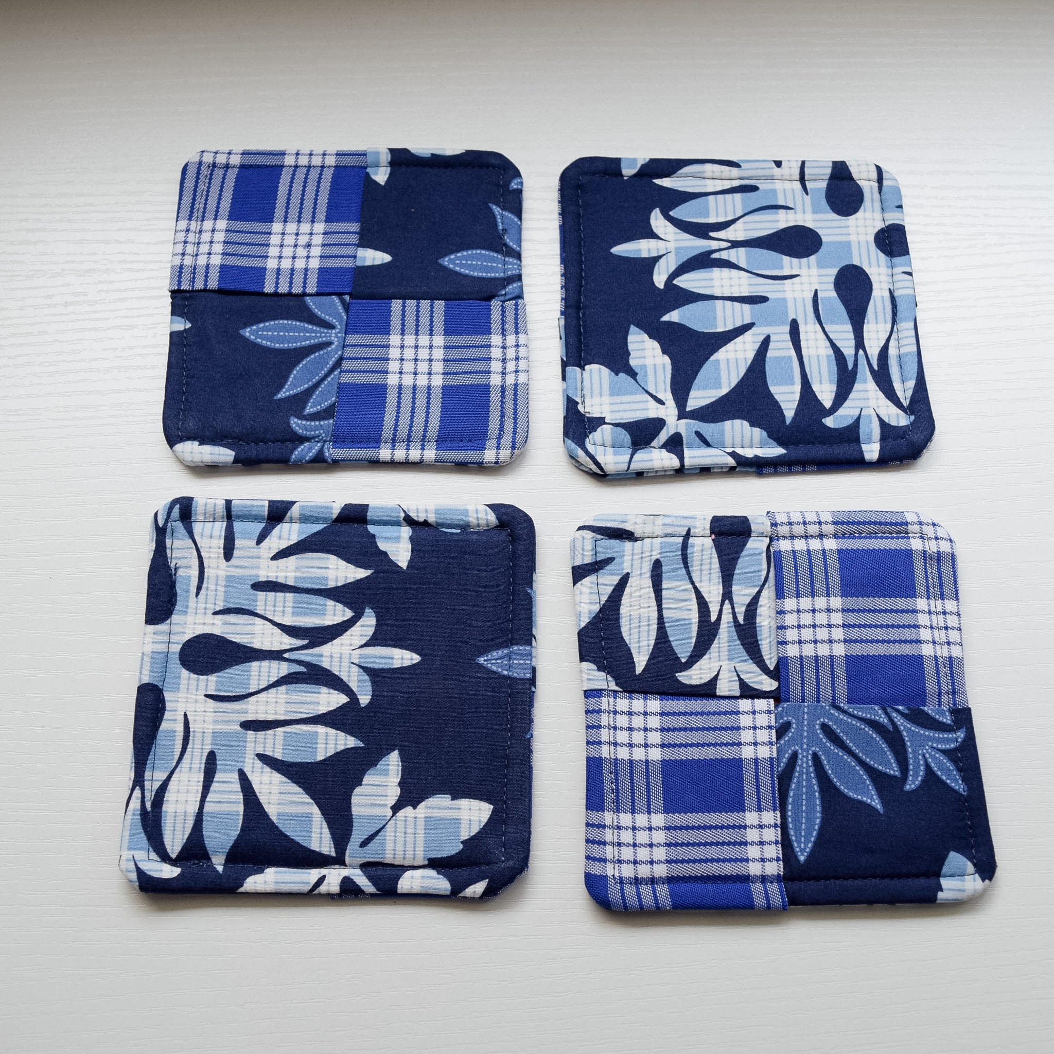 FABRIC COASTERS  SET OF 4 - $12.00