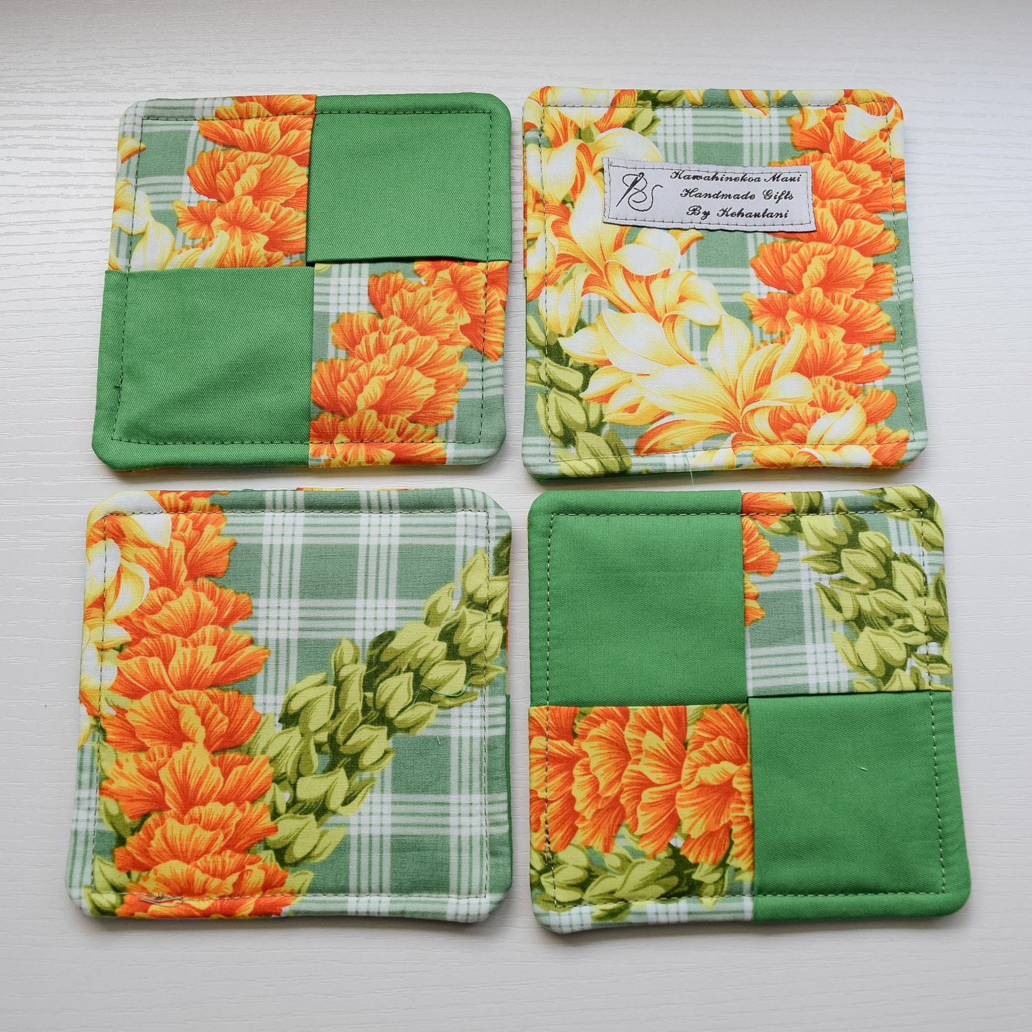 FABRIC COASTERS  SET OF 4 - $12.00